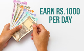 how to earn 1000 rs per day without investment online